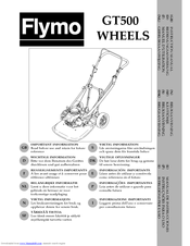 Flymo GT500 WHEELS Instruction Manual