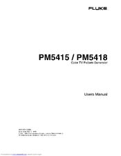 Fluke PM5418 User Manual
