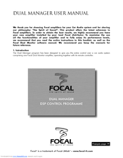 Focal FOCAL DUAL MANAGER User Manual