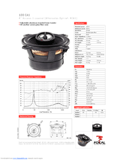 Focal Access 1 100 CA1 Specification Sheet