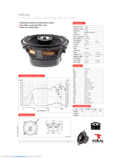 Focal Access 1 130 CA1 Specification Sheet