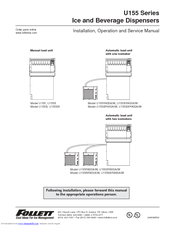 Follett U155XR800A/W Installation, Operation & Service Manual