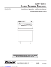 Follett VU30020MD Series Installation, Operation & Service Manual