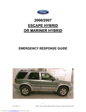 Ford ESCAPE HYBRID FCS-14265-05 Emergency Response Manual