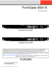 Fortinet FortiGate 5001A User Manual