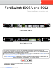 Fortinet 5003A Fabric And Base Backplane Communications Manual