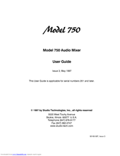 Studio Technologies 750 User Manual