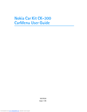 Nokia CK-300 Carmenu User Manual