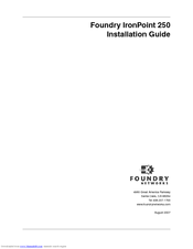 Foundry Networks IRONPOINT 250 Installation Manual
