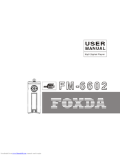 Foxda FM-6602 User Manual
