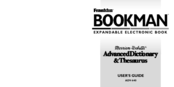Franklin Bookman Merriam-Webster ADV-640 User Manual