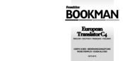 Franklin BOOKMAN CET-2073 Benutzerhandbuch