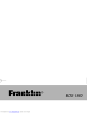 Franklin Deutsch/English Professor PRO BDS-1860 User Manual