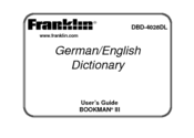 Franklin German/English Dictionary DBD-4028DL User Manual