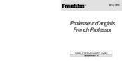 Franklin Professeur d'anglais French Professor BFQ-1440 User Manual
