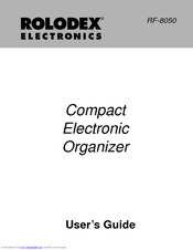 Rolodex Compact Electronic Organizer RF-8050 User Manual