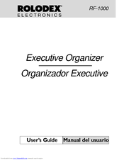 Rolodex Executive Organizer RF-1000 User Manual