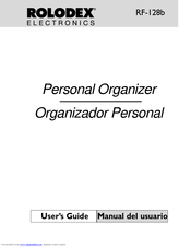 Franklin Rolodex RF-128b Guía Del Usuario