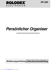 Rolodex Rolodex RF-384 Bedienungsanleitung