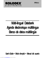 Rolodex Rolodex RFNA-2 User Manual