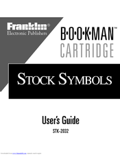 Franklin BOOKMAN STK-2032 User Manual