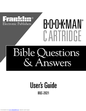 Franklin BOOKMAN BQC-2021 User Manual