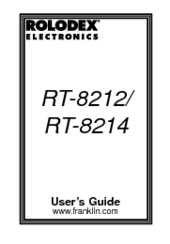 Franklin Rolodex RT-8214 User Manual