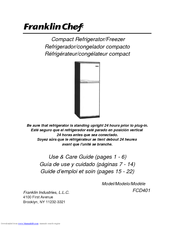 Franklin Chef FCD401 Use And Care Manual