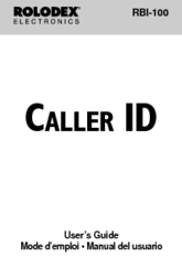 Rolodex CALLER ID RBI-100 User Manual