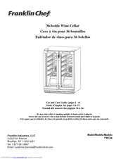 Franklin Chef FWC36 Use And Care Manual