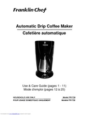 Franklin Chef pFR1730 Use And Care Manual