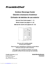 Franklin Chef FBC36OD Use And Care Manual