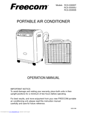 Freecom RCS-S5000B Operation Manual