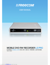 Freecom MOBILE DVD RW RECORDER LS PRO User Manual
