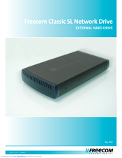Freecom Network hard drive Owner's Manual