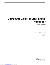 Freescale Semiconductor DSP56366 User Manual