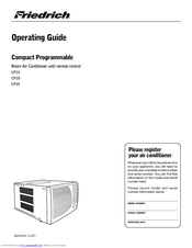 Friedrich CP14 Operating Manual