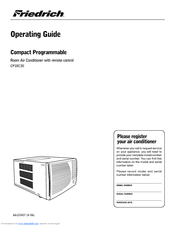 Friedrich CP18C30 Operating Manual