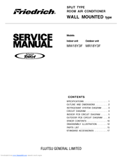 Friedrich MW18Y3F Service Manual