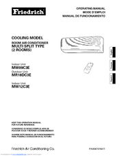 Friedrich MR18DC3E Operating Manual