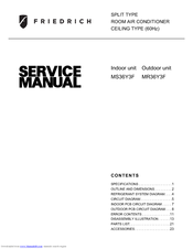 Friedrich MR36Y3F Service Manual