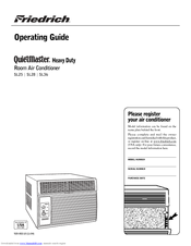 Friedrich QuietMaster SL25 Operating Manual