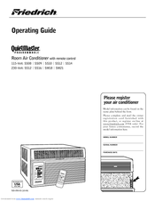Friedrich QuietMaster Electronic SS14R Operating Manual