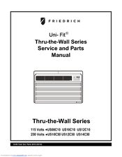 Friedrich Uni-Fit US10C10 Service And Parts Manual