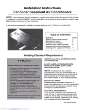 Frigidaire 2020213A0362 Installation Instructions Manual