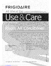 Frigidaire ELECTRONIC CONTROL AIR CONDITIONER Use & Care Manual