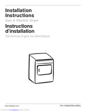 Frigidaire FEQ1452CKS Installation Instructions Manual