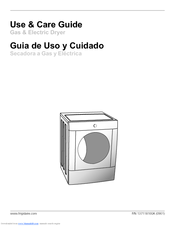 Frigidaire GLEQ2170KS - Gallery 7.0 cu. Ft. Electric Dryer Use & Care Manual