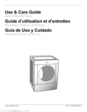 Frigidaire GLGQ2170KS - Gallery 7.0 cu. Ft. Gas Dryer Use & Care Manual