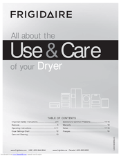 Frigidaire FAQG7077KA Use & Care Manual